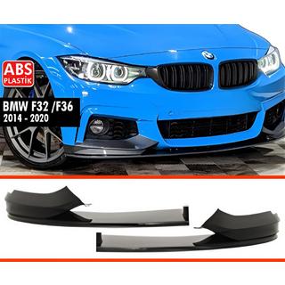 Priekšējā bufera lūpa DPT V-4 (M Technic, spīdīgi melna) BMW 4 sērija F32/F33/F36 2012–2020