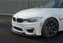 BMW 4 sērija F32/F33/F36 2012–2020 Priekšējā lūpas uzlika DPT V-4 (M4, spīdīgi melna) foto 1