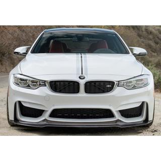 Priekšējā lūpas uzlika DPT V-4 (M4, spīdīgi melna) BMW 4 sērija F32/F33/F36 2012–2020 foto 2