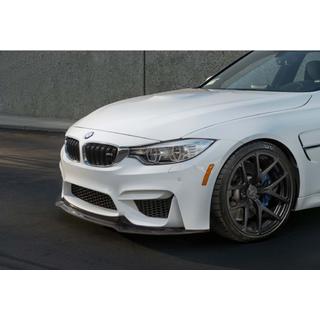 Priekšējā lūpas uzlika DPT V-4 (M4, spīdīgi melna) BMW 4 sērija F32/F33/F36 2012–2020 foto 1
