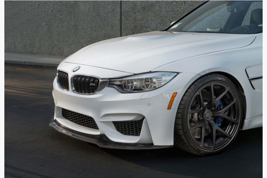 BMW 4 sērija F32/F33/F36 2012–2020 Priekšējā lūpas uzlika DPT V-4 (M4, spīdīgi melna) Image