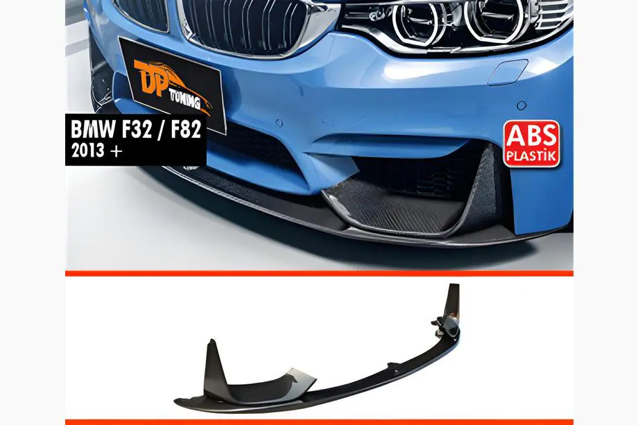 BMW 4 sērija F32/F33/F36 2012–2020 Priekšējā bufera lūpa DPT V-5 (M4, spīdīgi melna) Image