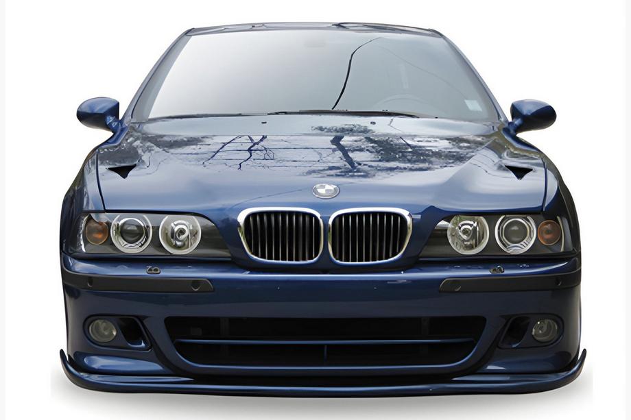 BMW 5. sērija E39 1996–2003 Priekšējā bampera lūpas spoileris DPT (Hamann, spīdīgi melns) Foto 1