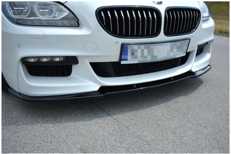 BMW 6. sērija F12/F13/F06 2011–2018 DPT priekšējā lūpas uzlika (M Performance, melns spīdīgs) Foto 3