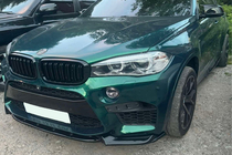 BMW X5 F15 2013–2018 Priekšējā lip uzlika DPT V-2 (X5M F85, spīdīgi melna) foto 5