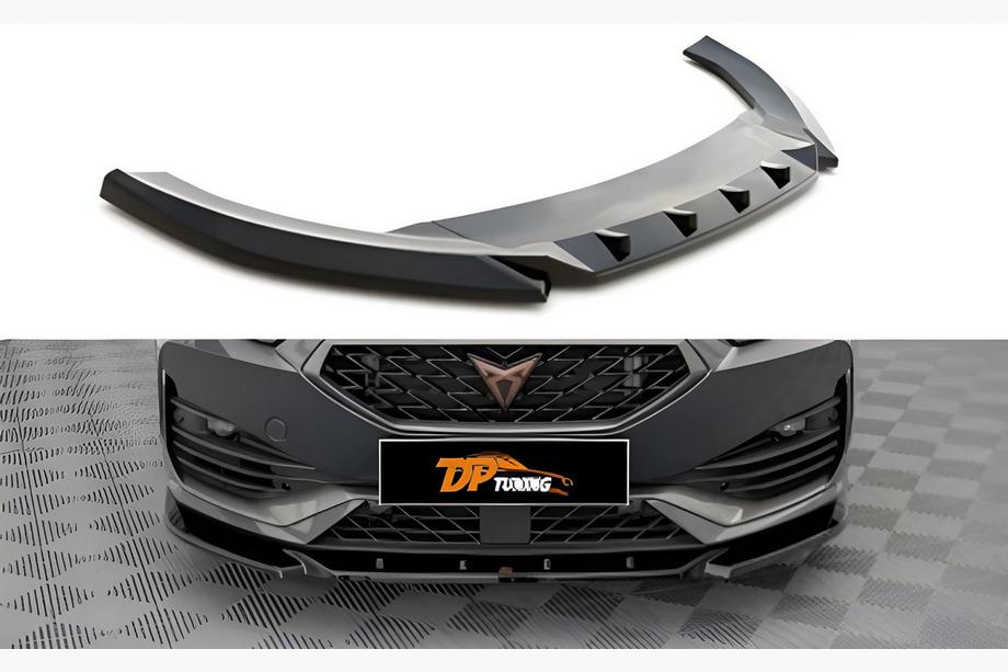 Seat Leon 2020– DPT priekšējā bampera lūpa (Cupra, spīdīgi melna) Foto 1