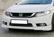 Honda Civic Sedan IX 2011–2016 Priekšējā bufera lūpas uzlika DPT (krāsošanai) foto 1