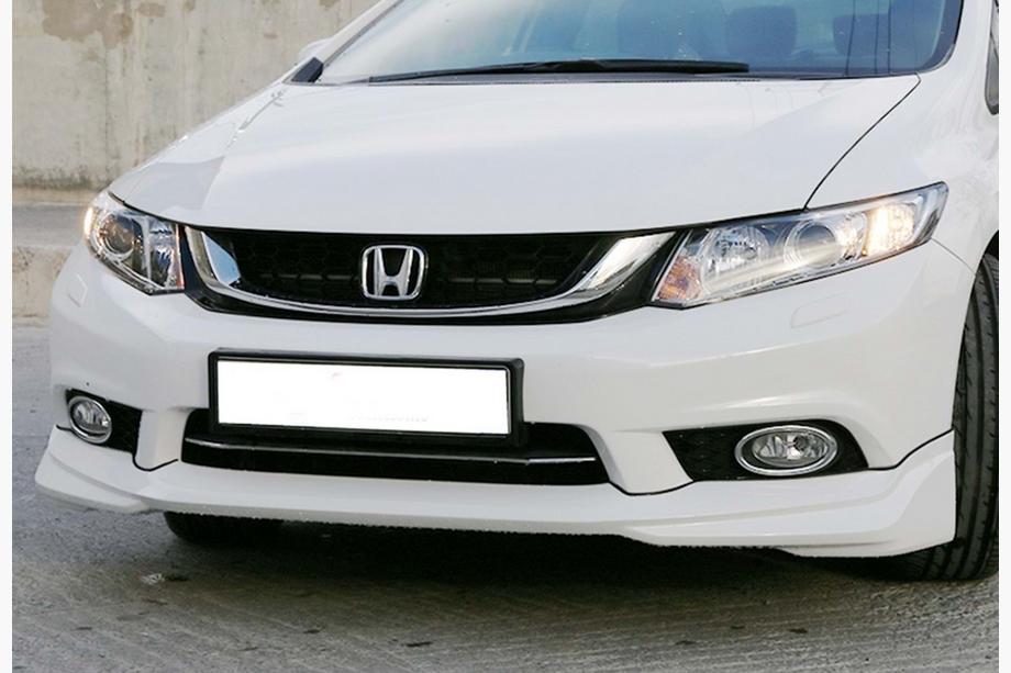 Honda Civic Sedan IX 2011–2016 Priekšējā bufera lūpas uzlika DPT (krāsošanai) Image
