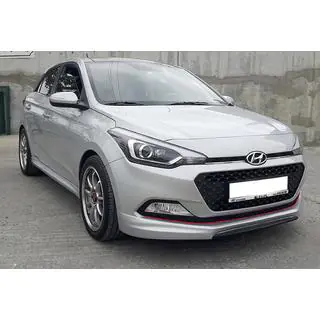 DPT priekšējā bampera lip spoilers (spīdīgi melns) Hyundai I-20 2014–2020 foto 1