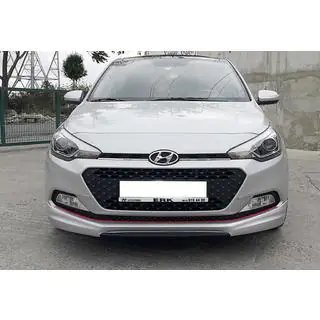 DPT priekšējā bampera lip spoilers (spīdīgi melns) Hyundai I-20 2014–2020 foto 2
