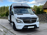 Mercedes Sprinter W906 2006–2018 DPT priekšējā bampera lip spoilers (spīdīgi melns) foto 3