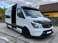 Mercedes Sprinter W906 2006–2018 DPT priekšējā bampera lip spoilers (spīdīgi melns) foto 4