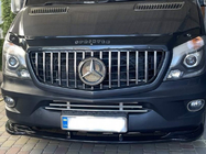 Mercedes Sprinter W906 2006–2018 DPT priekšējā bampera lip spoilers (spīdīgi melns) foto 10
