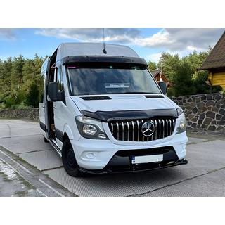 DPT priekšējā bampera lip spoilers (spīdīgi melns) Mercedes Sprinter W906 2006–2018 foto 3