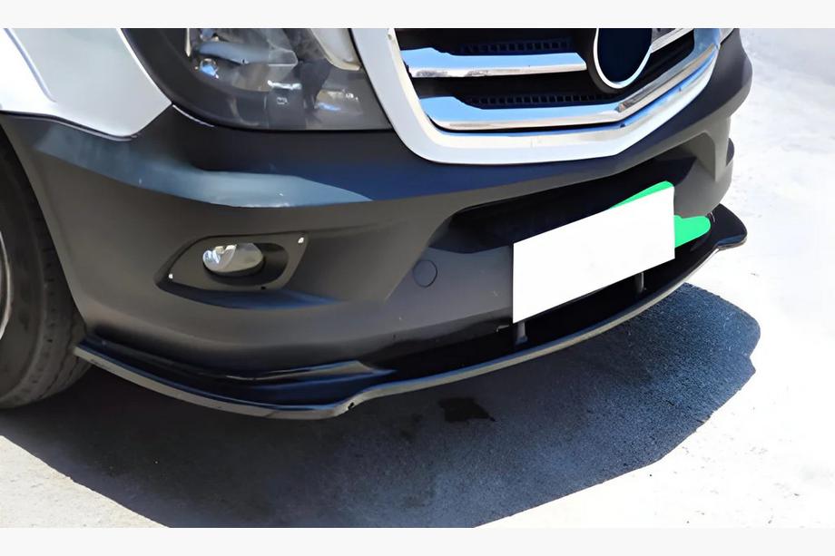 Mercedes Sprinter W906 2006–2018 DPT priekšējā bampera lip spoilers (spīdīgi melns) Image