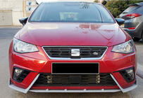 Seat Ibiza 2010–2017 Priekšējā bufera lūpas uzlika DPT V-2 (spīdīgi melna) foto 3