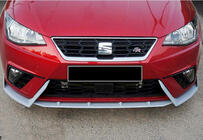 Seat Ibiza 2010–2017 Priekšējā bufera lūpas uzlika DPT V-2 (spīdīgi melna) foto 4