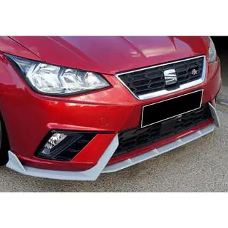 Priekšējā bufera lūpas uzlika DPT V-2 (spīdīgi melna) Seat Ibiza 2010–2017 foto 1