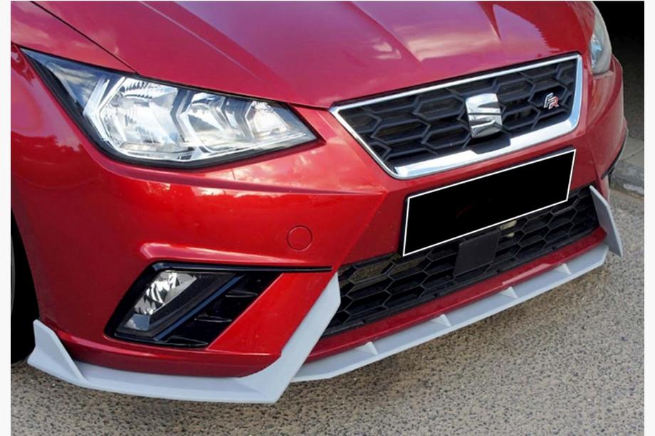 Seat Ibiza 2010–2017 Priekšējā bufera lūpas uzlika DPT V-2 (spīdīgi melna) Image