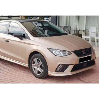 DPT V-3 priekšējā lip uzlika (spīdīgi melna) Seat Ibiza 2010–2017 foto 2