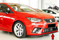 Seat Ibiza 2010–2017 Priekšējā bampera lip spoilers DPT V-4 (spīdīgi melns) foto 1