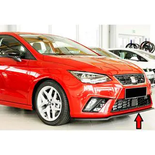 Priekšējā bampera lip spoilers DPT V-4 (spīdīgi melns) Seat Ibiza 2010–2017 foto 1