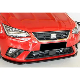 Priekšējā bampera lip spoilers DPT V-4 (spīdīgi melns) Seat Ibiza 2010–2017 foto 3