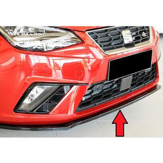 Priekšējā bampera lip spoilers DPT V-4 (spīdīgi melns) Seat Ibiza 2010–2017 foto 4