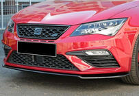 Seat Leon 2013–2020 Priekšējā bampera lipa DPT (Cupra, 2017-2020, spīdīgi melna) foto 1