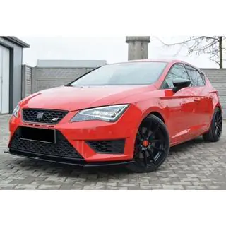 Priekšējā bampera lūpas uzlika DPT (Cupra, 2013-2016, melns spīdīgs) Seat Leon 2013–2020 foto 2