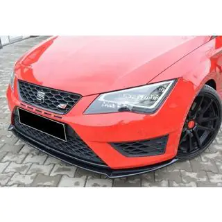 Priekšējā bampera lūpas uzlika DPT (Cupra, 2013-2016, melns spīdīgs) Seat Leon 2013–2020 foto 1