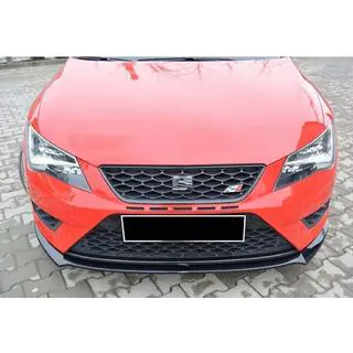 Priekšējā bampera lūpas uzlika DPT (Cupra, 2013-2016, melns spīdīgs) Seat Leon 2013–2020 foto 3