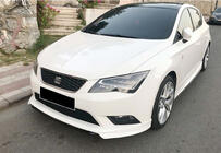Seat Leon 2013–2020 DPT V-1 priekšējā bufera lip uzlika (2013-2016, krāsošanai) foto 3