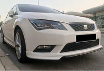Seat Leon 2013–2020 DPT V-1 priekšējā bufera lip uzlika (2013-2016, krāsošanai) foto 1