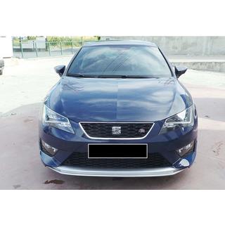 Priekšējā bampera lūpas spoilers DPT V-2 (2013-2016, spīdīgi melns) Seat Leon 2013–2020 foto 1