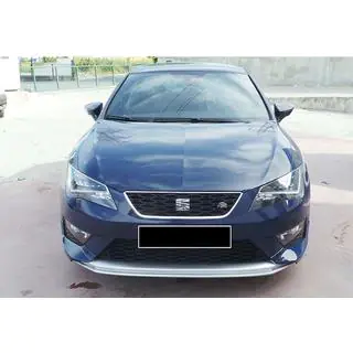 Priekšējā bampera lūpas spoilers DPT V-2 (2013-2016, spīdīgi melns) Seat Leon 2013–2020 foto 1