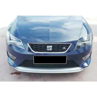 Priekšējā bampera lūpas spoilers DPT V-2 (2013-2016, spīdīgi melns) Seat Leon 2013–2020 foto 3