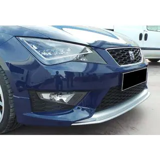 Priekšējā bampera lūpas spoilers DPT V-2 (2013-2016, spīdīgi melns) Seat Leon 2013–2020 foto 4