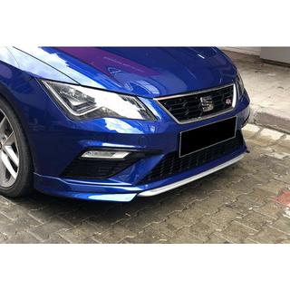 Priekšējā bufera lūpas uzlika DPT V-1 (2017-2020, melns spīdīgs) Seat Leon 2013–2020 foto 1