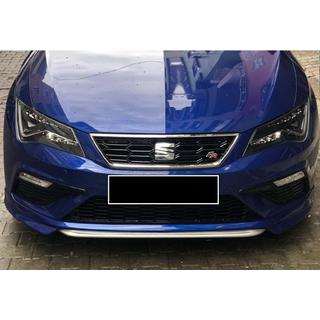 Priekšējā bufera lūpas uzlika DPT V-1 (2017-2020, melns spīdīgs) Seat Leon 2013–2020 foto 2
