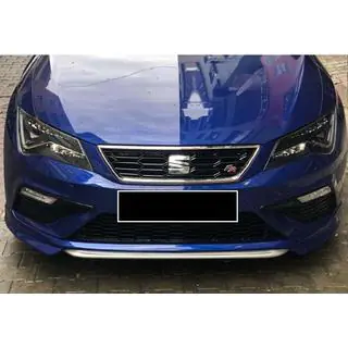 Priekšējā bufera lūpas uzlika DPT V-1 (2017-2020, melns spīdīgs) Seat Leon 2013–2020 foto 2