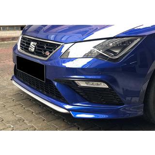 Priekšējā bufera lūpas uzlika DPT V-1 (2017-2020, melns spīdīgs) Seat Leon 2013–2020 foto 3