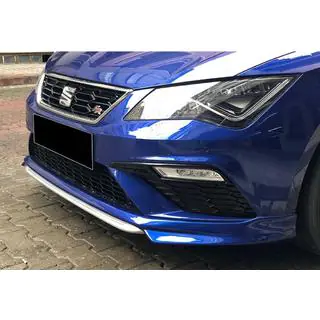 Priekšējā bufera lūpas uzlika DPT V-1 (2017-2020, melns spīdīgs) Seat Leon 2013–2020 foto 3