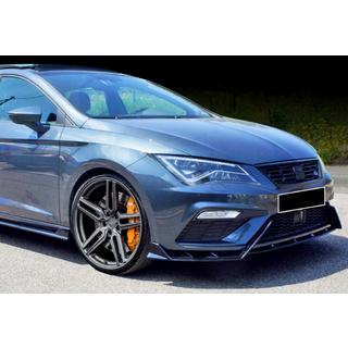 Priekšējā bufera lūpa DPT V-3 (2017-2020, spīdīgi melna) Seat Leon 2013–2020 foto 2