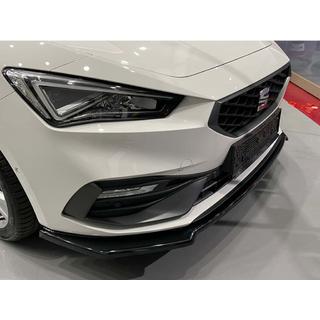 Priekšējā bufera lūpas uzlika DPT V-2 (spīdīgi melna) Seat Leon 2020– foto 2