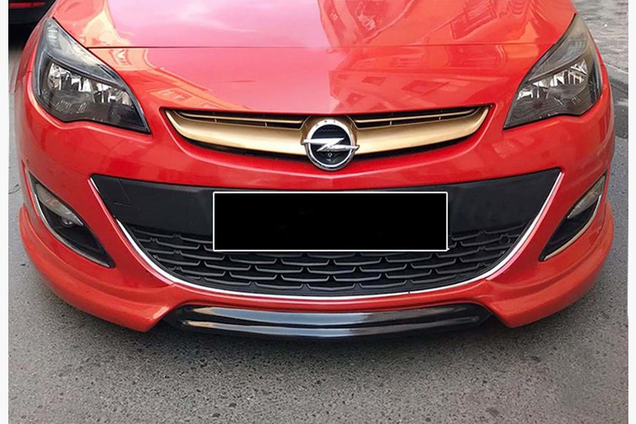 Opel Astra J 2009–2015 Priekšējā lip uzlika DPT V-1 (melns spīdīgs) Image