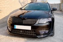 Skoda Octavia III A7 2013–2019 Priekšējā bampera lūpa DPT V-1 (2013-2017, krāsošanai) foto 2