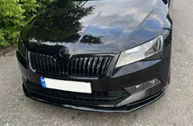 Skoda Superb 2015–2024 DPT V-2 priekšējās lūpas uzlika (2015-2020, spīdīgi melna) foto 14