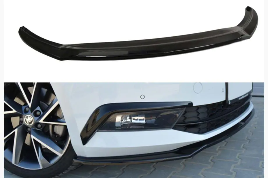 Skoda Superb 2015–2024 DPT V-2 priekšējās lūpas uzlika (2015-2020, spīdīgi melna) Image