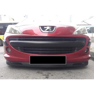 Universāls priekšējā bampera lūpas spoileris DPT V-8 (ABS, melns spīdīgs) foto 4